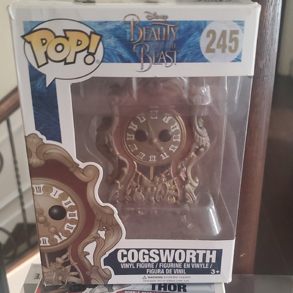 Funko Cogsworth Vinyl Figure - Brown and Gold